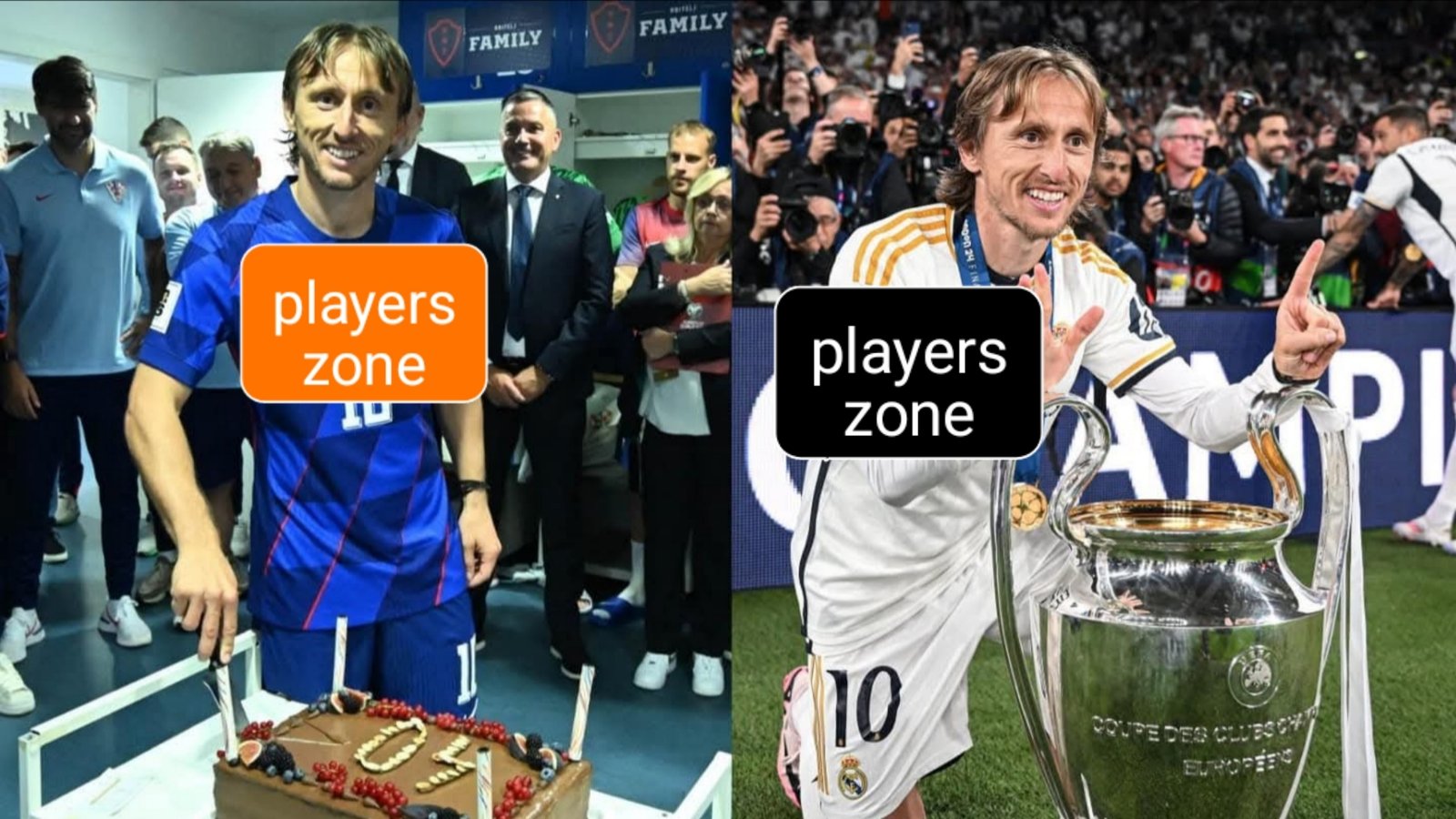 Croatia celebrated Modric's 40th birthday.