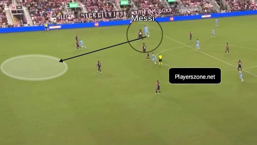 Messi literally transcended the boundaries of reality