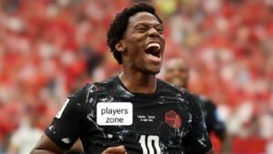 Jonathan David is having the greatest day of his soccer career