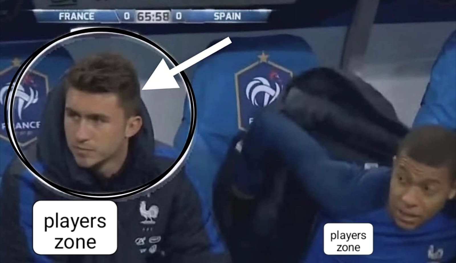 A moment of great triumph for Spain's defender Aymeric Laporte